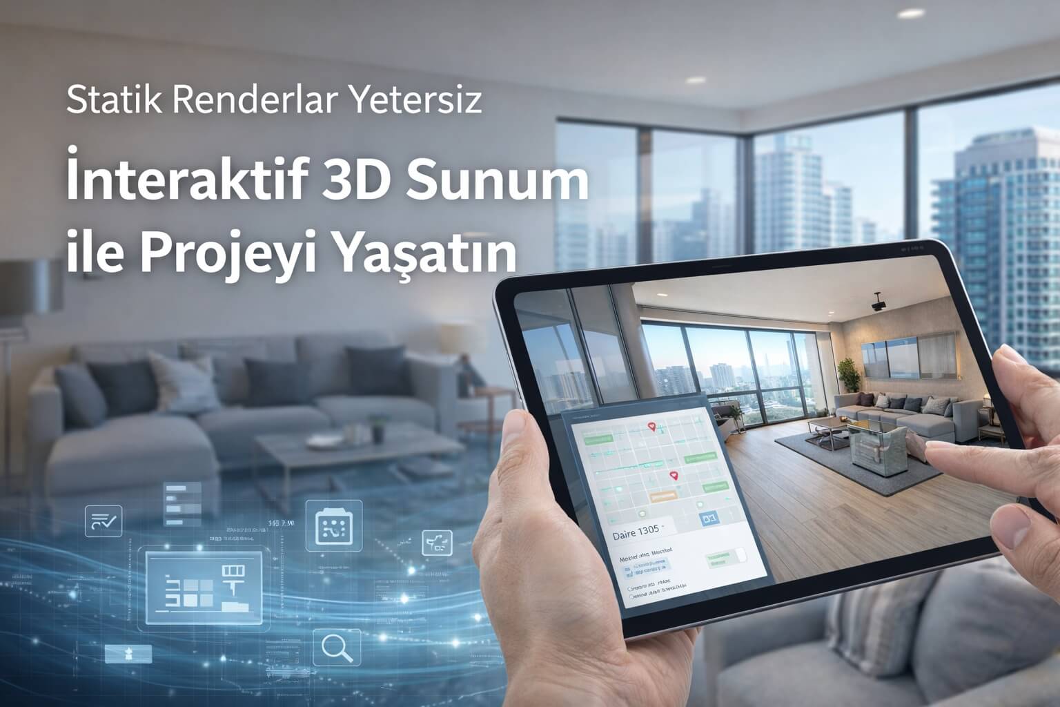 3D İnteraktif Sunum ile Gayrimenkul Satışında Dönüşüm Oranı Nasıl Artar? kapak görseli